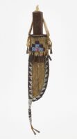 Native Parfleche Beaded Knife Sheath