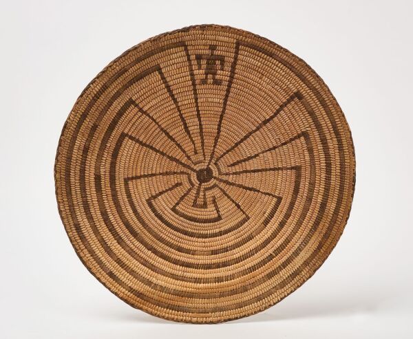 Pima 'Man in Maze' Basket Tray