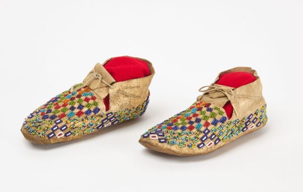 Pair of Beaded Moccasins