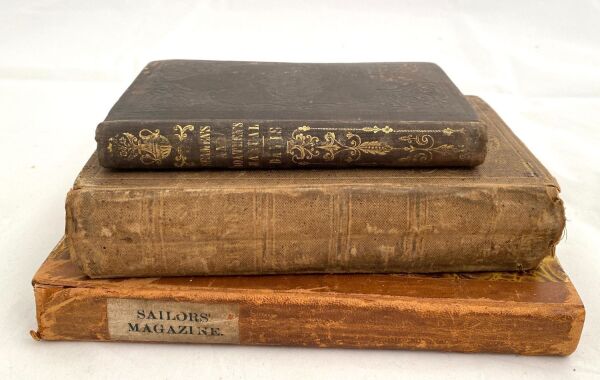 Three Antique Nautical Books: Seamanship and Devotional Literature