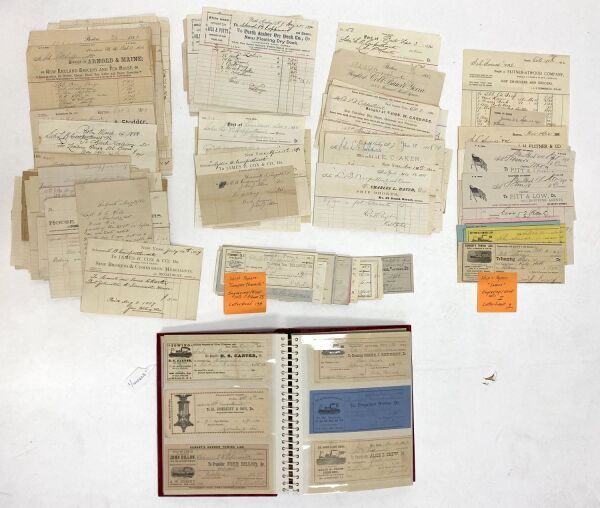 Large Group of Antique Ship Papers
