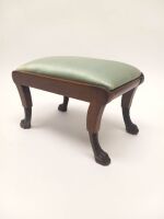 Footstool with Paw Feet