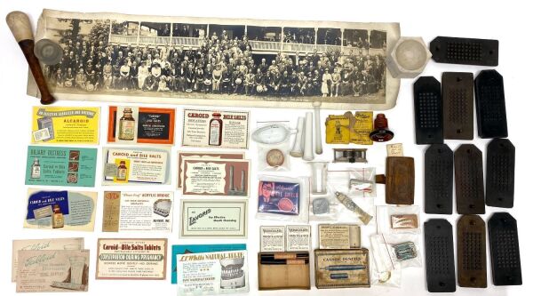 Group of Antique Pharmaceutical Supplies and Ephemera