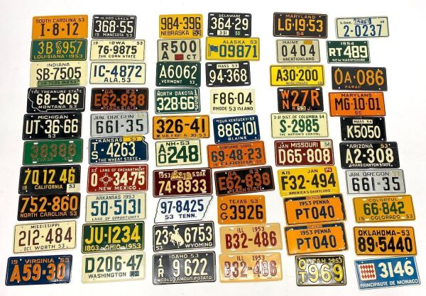 Group of Vintage Bike Plates