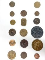 Group of European Historical, Hospital, and Military Bronze Medallions and Plaquettes - 4