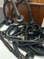 Pfizer Glassware Set, Dictaphone Horns, and Dental Multi-Drawer Cabinet - 2