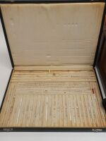 Pfizer Glassware Set, Dictaphone Horns, and Dental Multi-Drawer Cabinet - 4