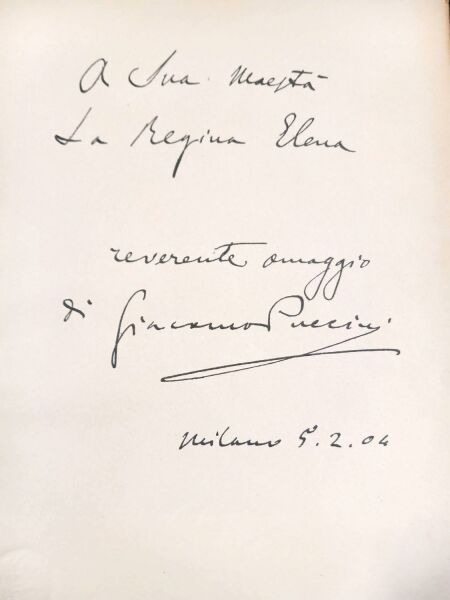 Archive of Early Hand Bound Opera Scores Puccini Autograph