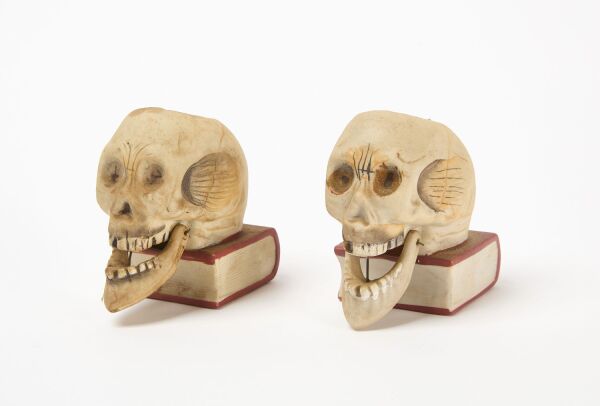 Pair of Skull Match Holders