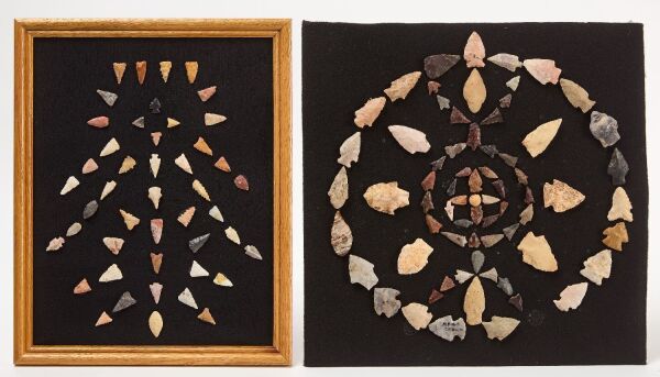 Collection of Native American Projectile Points and Arrowheads
