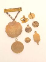 Group of 14K Gold Pins - with NY Institution for Deaf and Dumb - 2