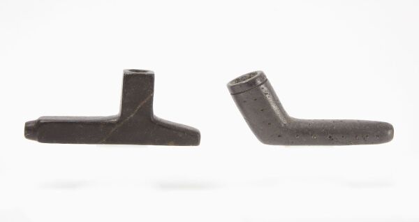 Two Native American Stone Pipes