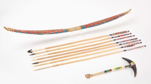 Native America Bow, Arrow, and Axe
