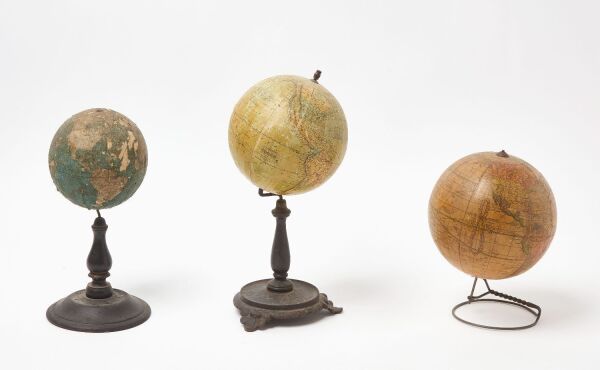 Three Antique Terrestrial Globes