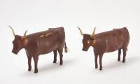 Pair of Folk Art Figures of Oxen - 3