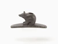 Native American Bear Effigy Stone Pipe
