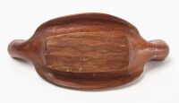 Native Feast Bowl with Double Effigy Heads - 4