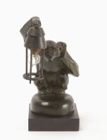 M. Leverrier - Monkey with Lamp Hood Ornament