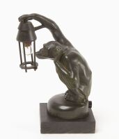 M. Leverrier - Monkey with Lamp Hood Ornament - 2