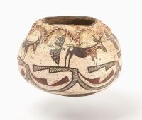 Pictorial Native Polychrome Olla - 2