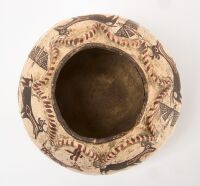 Pictorial Native Polychrome Olla - 3