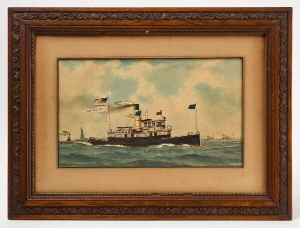 Ph. Merz - Portrait of the Fireboat Nettie