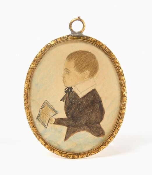 Miniature Portrait of Francis J. Ward with Lock of Hair