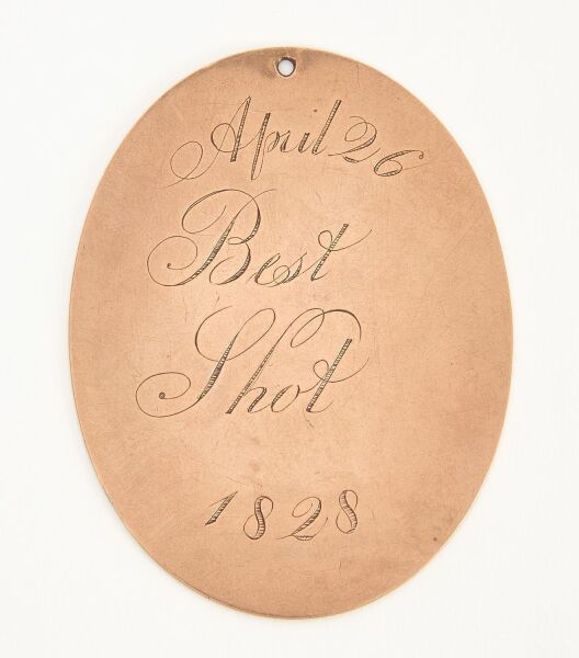 6k Gold Augusta Irish Volunteers 'Best Shot' Medallion, 1828