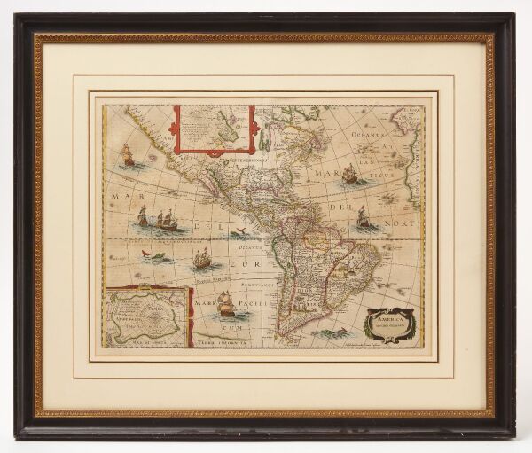 Hondius & Jansson - Map Engraving of North America