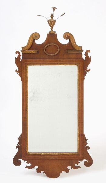 Broken Arch Mirror with Vase Finial