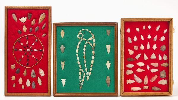 Collection of Arrowheads and Stone Tools