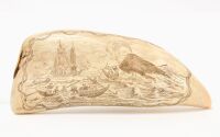 Scrimshaw Whale Tooth - Capturing the Whale - 2