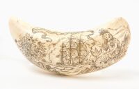 Scrimshaw Whale Tooth - The Queen of the Sea