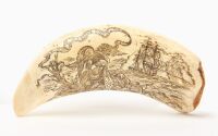 Scrimshaw Whale Tooth - The Queen of the Sea - 2