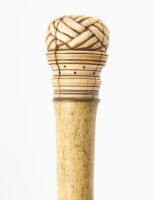 Scrimshaw Walking Stick with Sailor's Knot