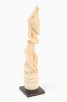 Carved Scrimshaw Totem