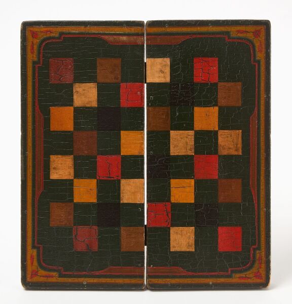 Checkers Backgammon Game Board Box
