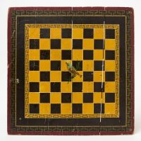Checker Board with Blue Bird