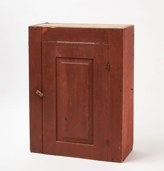 Countertop Cupboard in Red Paint