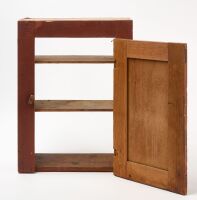 Countertop Cupboard in Red Paint - 2