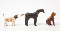 Three Folk Art Carved Animal Figures - 2