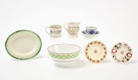 Group of Early Hand-Painted Ceramics