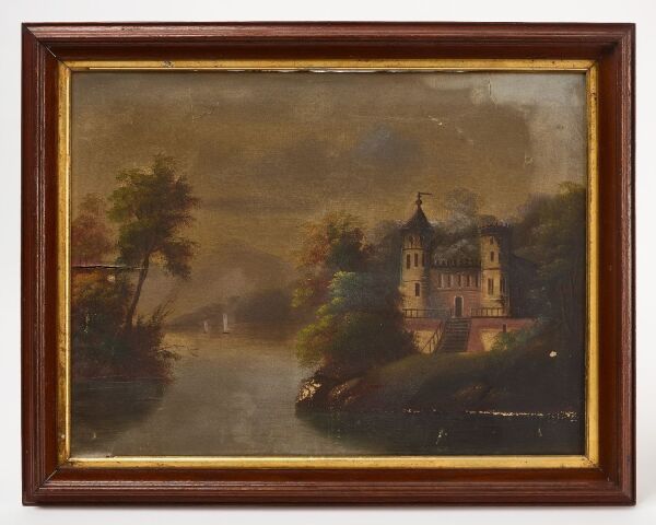 Hudson River Valley Landscape with Castle