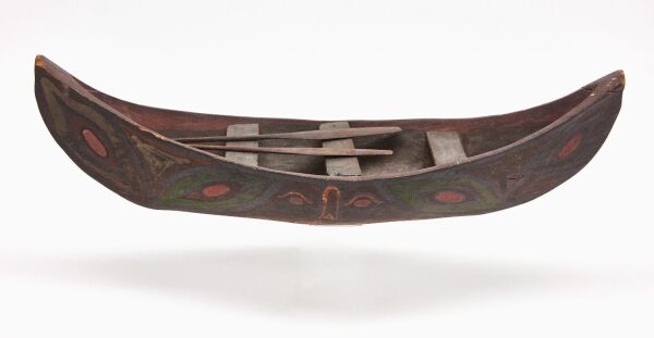 Pacific Northwest Painted Canoe Model
