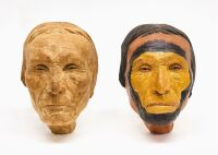 Life Mask of Sioux 'Standing Cloud', with Replica