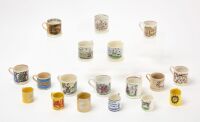 Eighteen Child's Staffordshire Cups