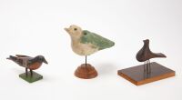 Three Folk Art Carved Birds