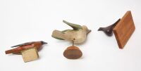 Three Folk Art Carved Birds - 3