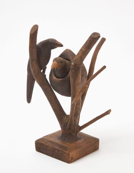 Birds and Nest Folk Carving