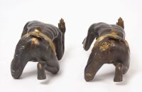 RTC - Pair of Nubian Bronze Table Bases - 4
